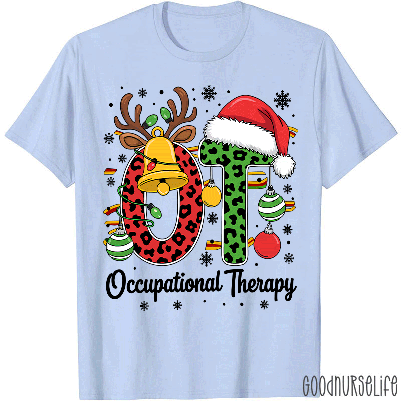 Leopard Printed OT Christmas T-Shirt