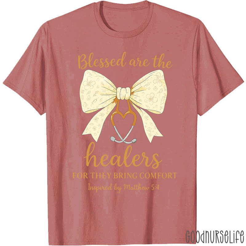 Personalized Bow Tie Blessed Are The Healers For They Bring Comfort Matthew T-shirt