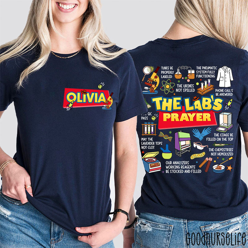 Personalized The Lab's Prayer Lab Week Two Sided T-Shirt