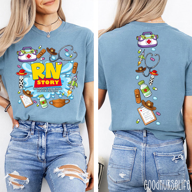 Personalized Story To Infinity And Beyond Two Sided T-Shirt