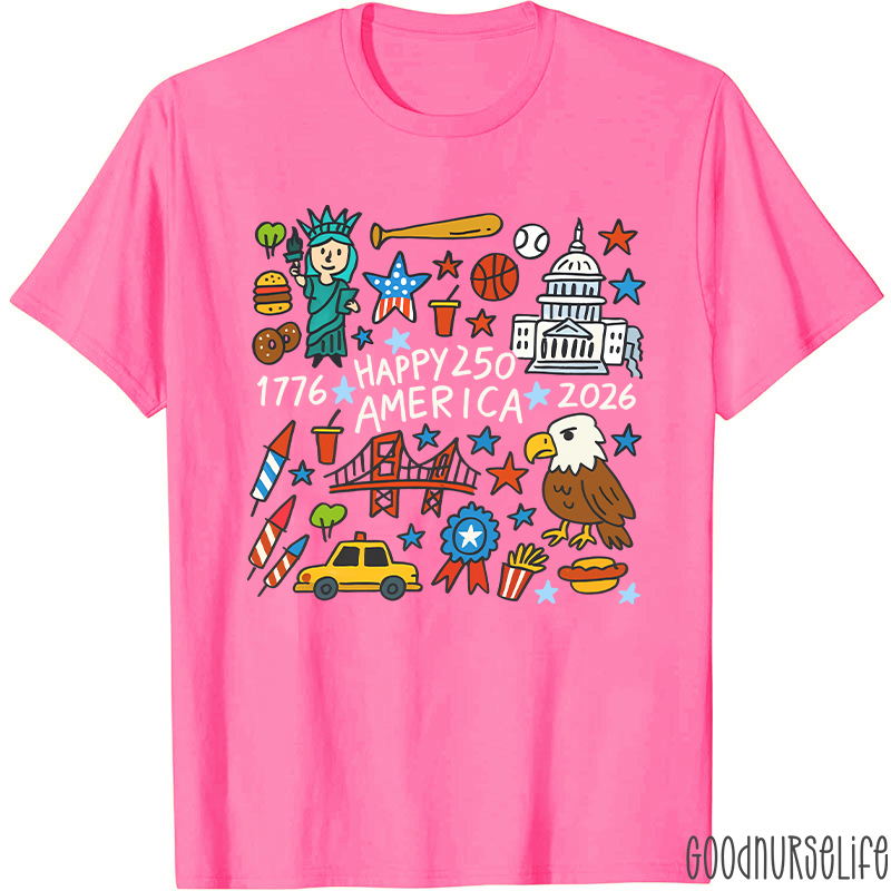 Comfort Colors America 250th Anniversary Nurse T-Shirt