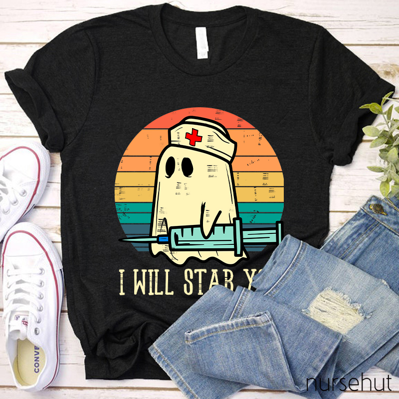 Boo I Will Stab You Nurse T-Shirt