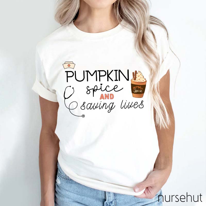Pumpkin Spice Nurse T-Shirt