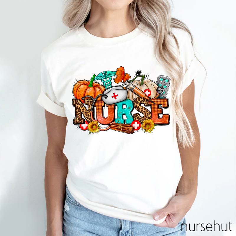 Nurse With Fall Element Nurse T-Shirt