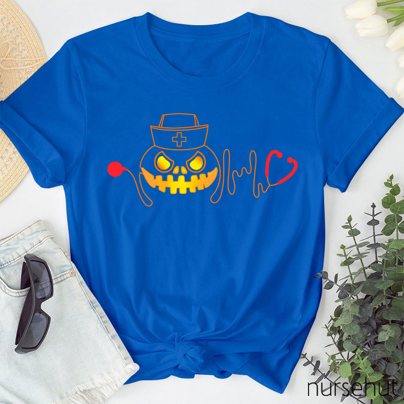 Halloween Pumpkin Nurse T-Shirt