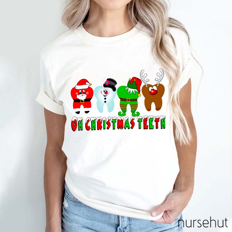 Oh Christmas Teeth Nurse T-Shirt