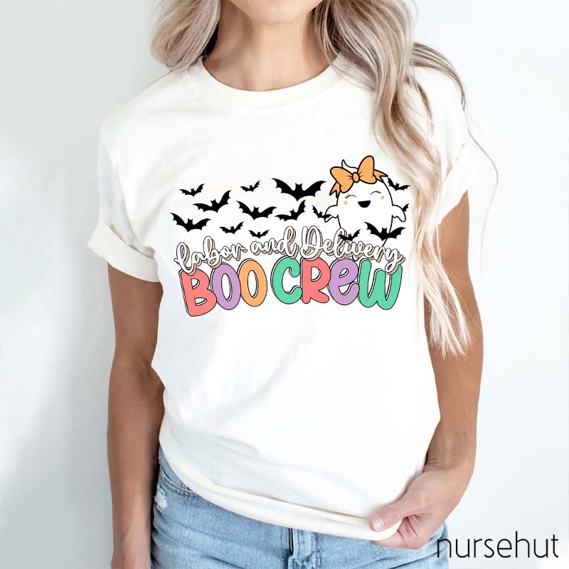 Labor And Delivery Boo Boo Crew Nurse T-Shirt