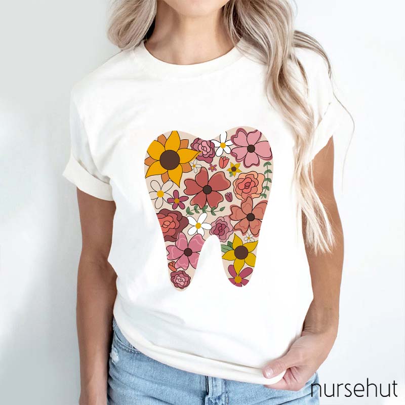 Flower Teeth Nurse T-Shirt