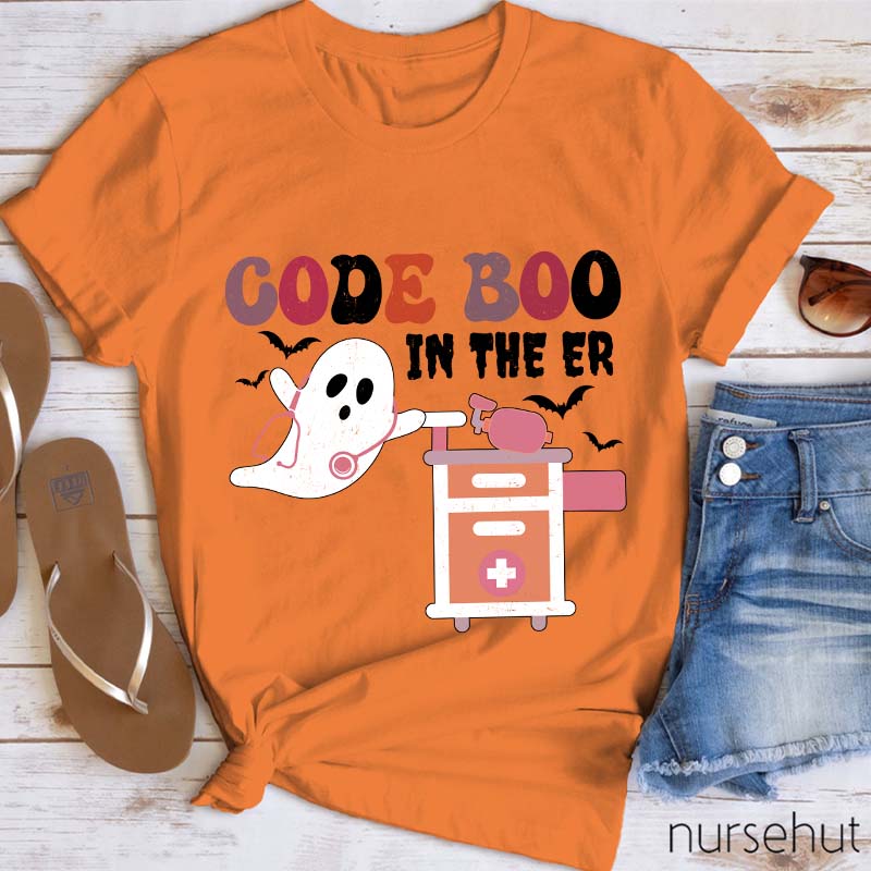 Code Boo In The ER Nurse T-Shirt