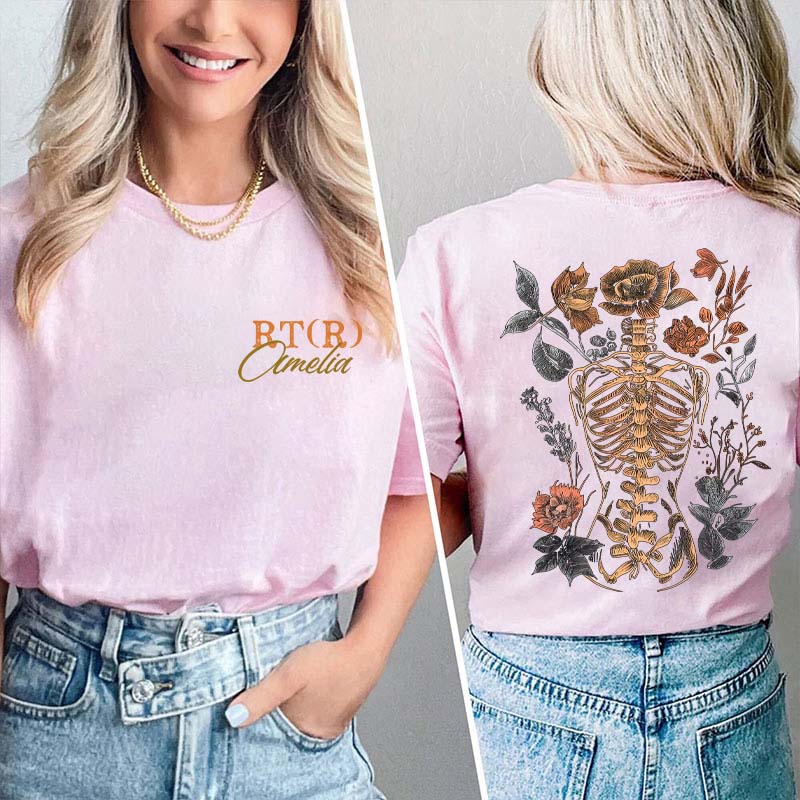 Personalized The Human Body Is A Great Art Nurse Two Sided T-Shirt