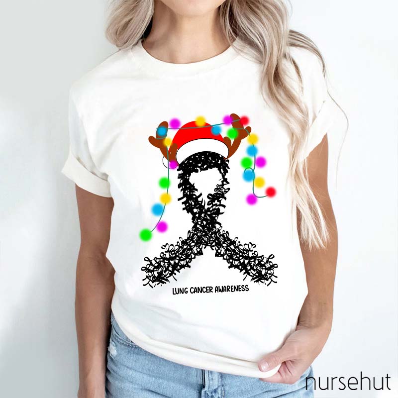 Lung Cancer Awareness Nurse T-Shirt
