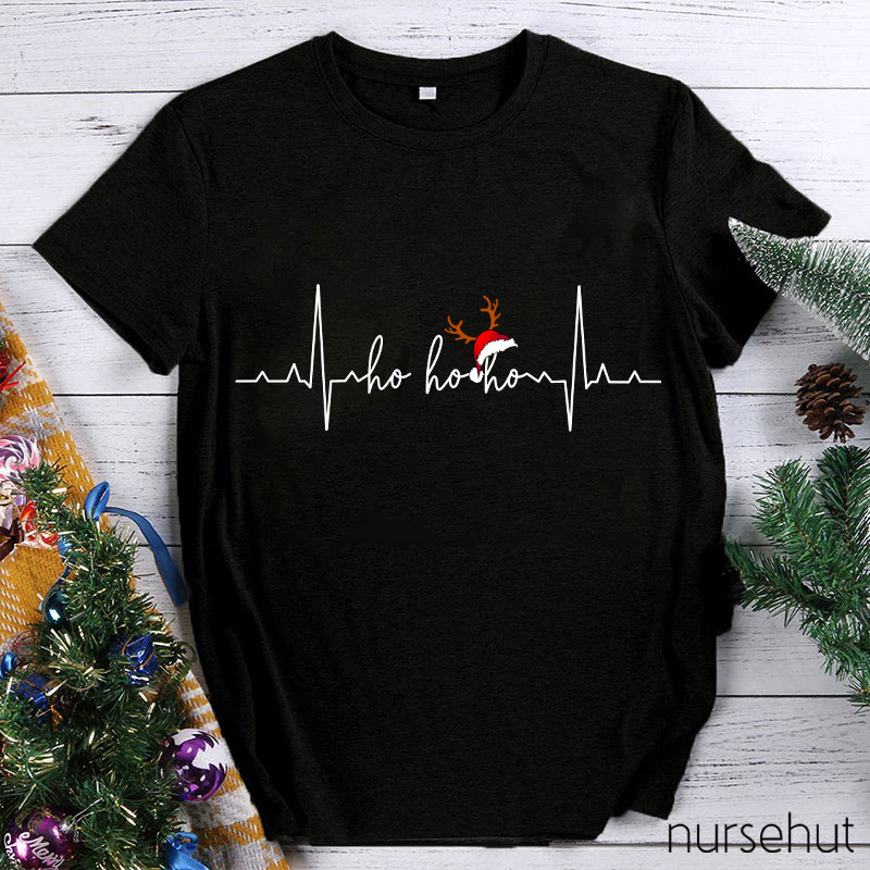 The Heart Beats Before Christmas Are Happy Nurse T-Shirt