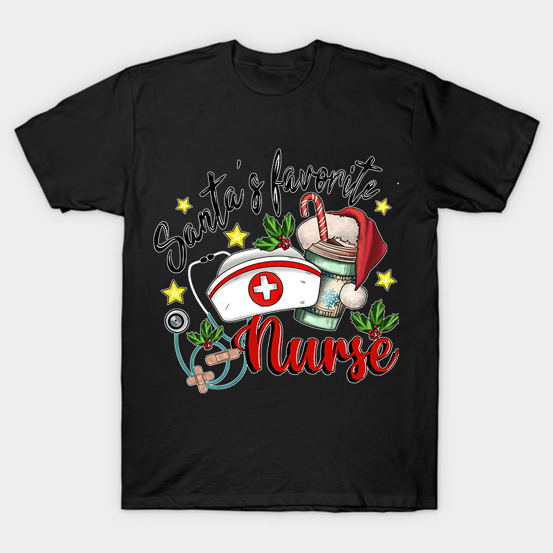 Santa's Favorite Nurse T-Shirt