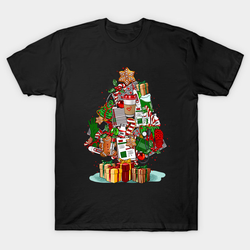 Nurse Christmas Tree Nurse T-Shirt