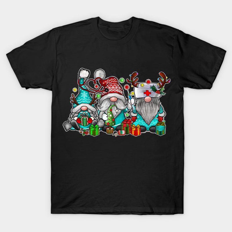 Christmas Gnome Nurse T-Shirt