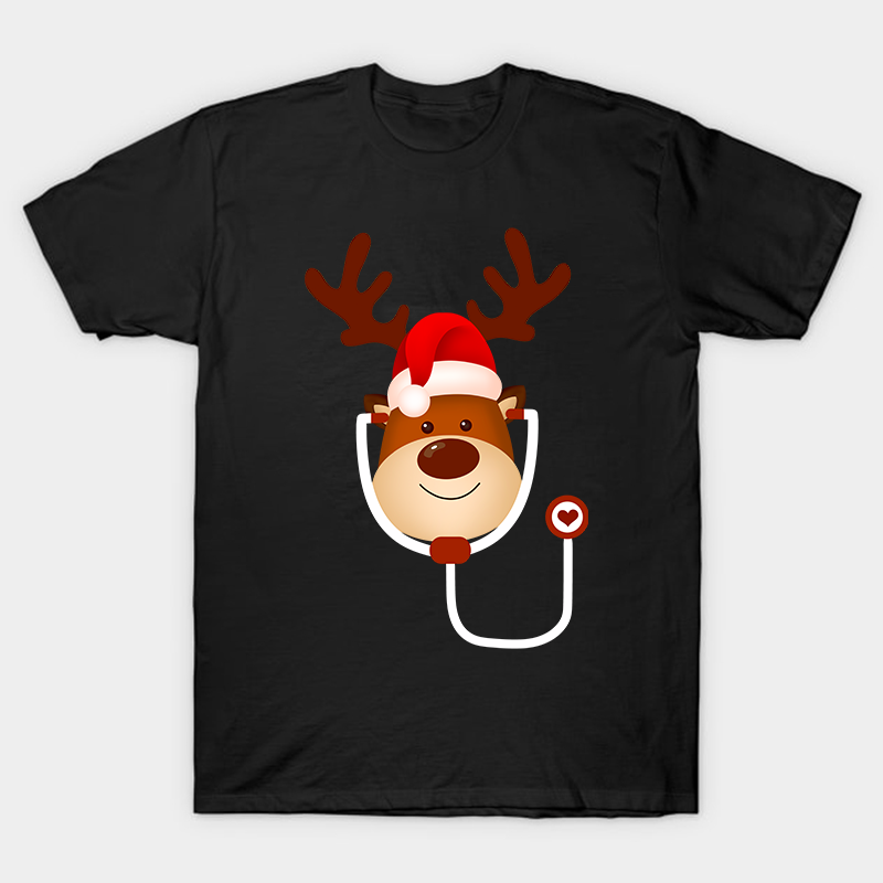 Elk With A Stethoscope Nurse T-Shirt