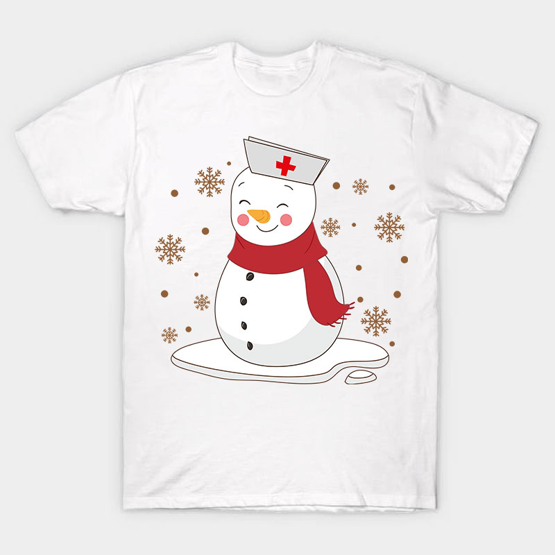 Cute Snowman Nurse T-Shirt