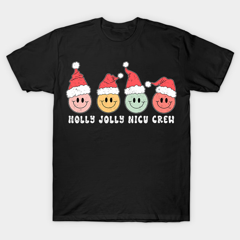 Holly Jolly Nicu Crew Nurse T-Shirt