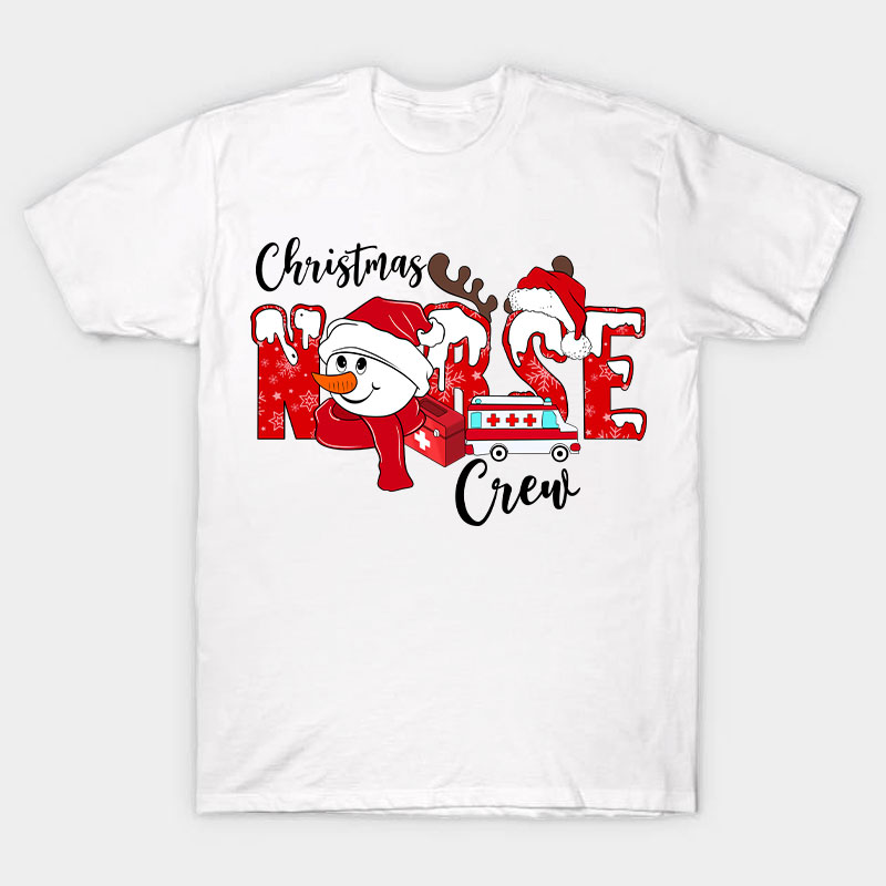 Christmas Nurse Crew Nurse T-Shirt