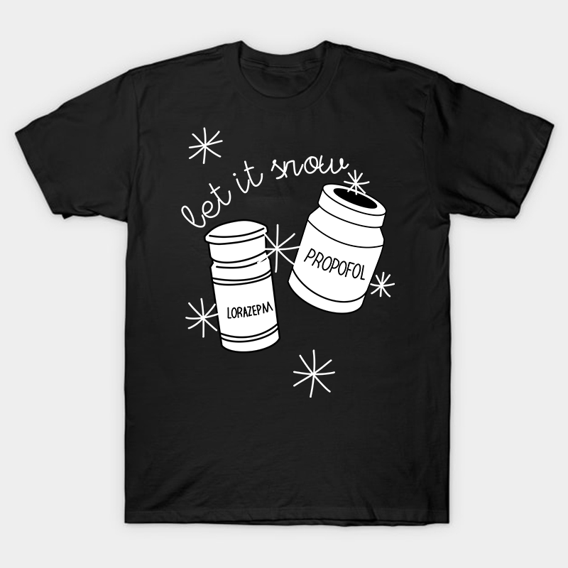Let It Snow Nurse T-Shirt