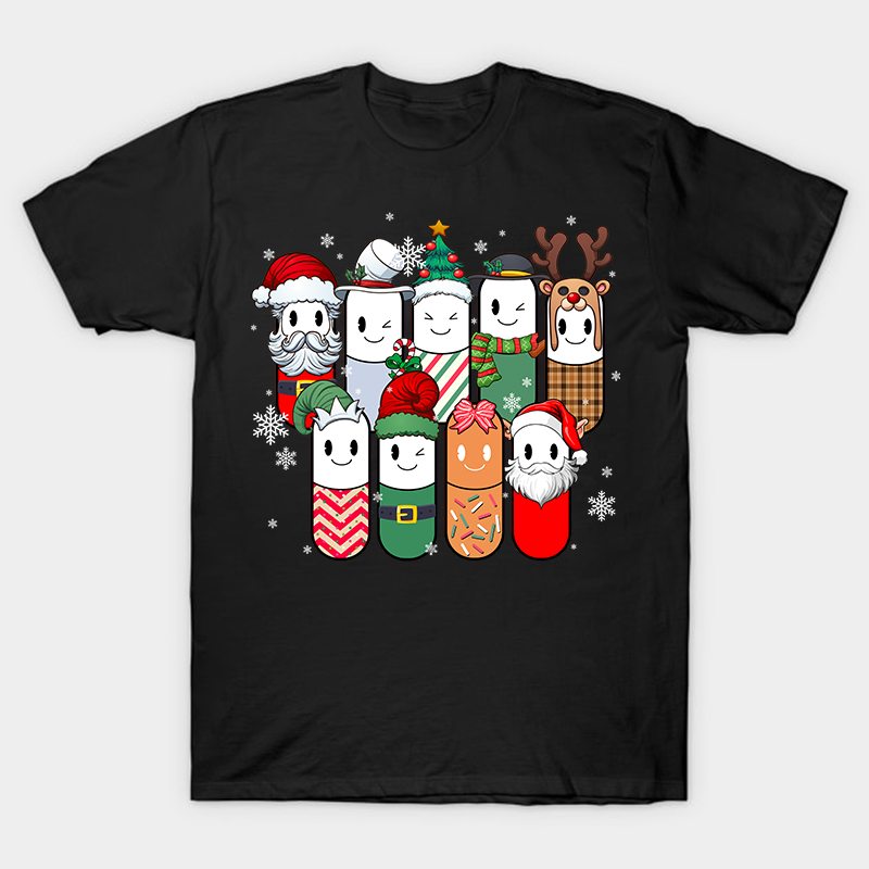 Cute Christmas Pills Nurse T-Shirt