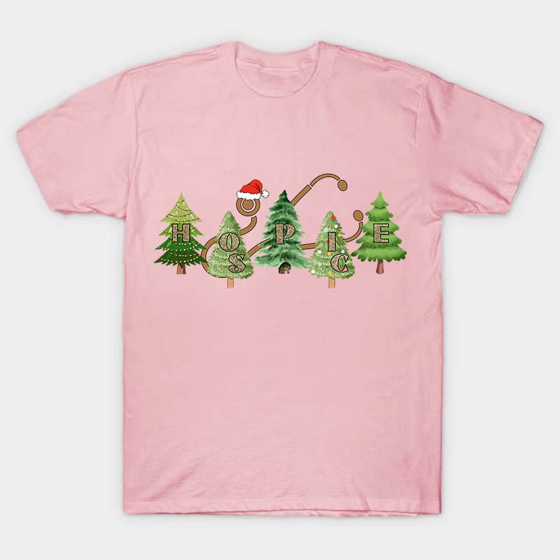Hospice Christmas Tree Nurse T-Shirt