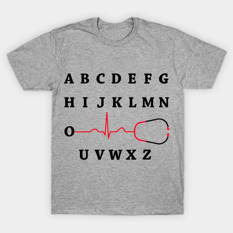 Alphabet Electrocardiogram T-Shirt