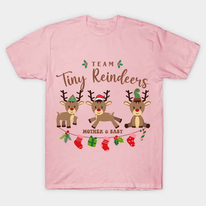 Team Tiny Reindeers Mother Baby Nurse T-Shirt