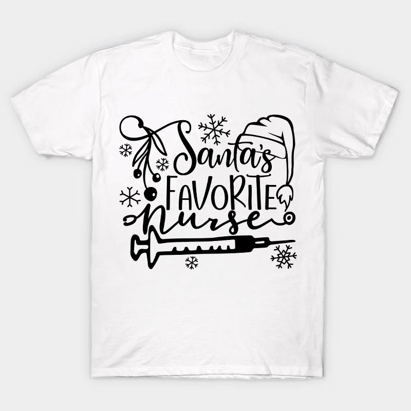 Santa's Favorite Nurse T-Shirt