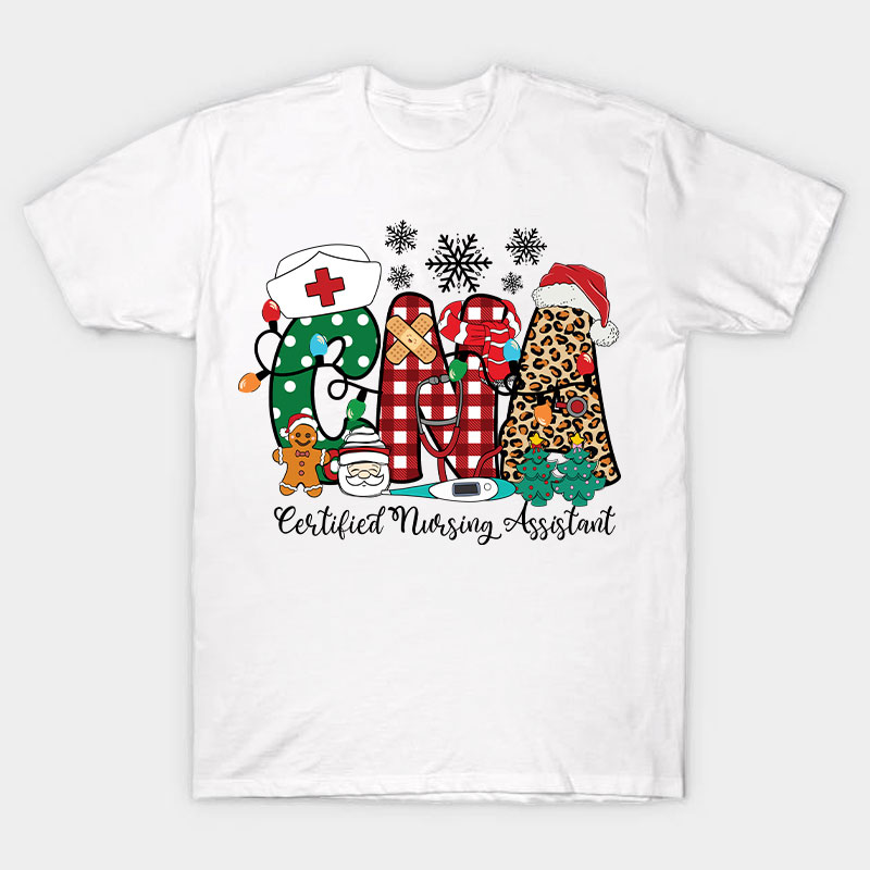 Personalized Christmas Style Nurse T-Shirt