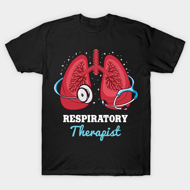 Stethoscope Around A Lung RT Nurse T-Shirt