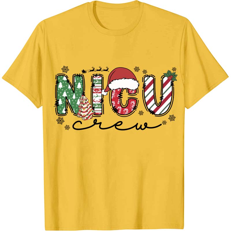 Personalized Christmas Crew Nurse T-Shirt