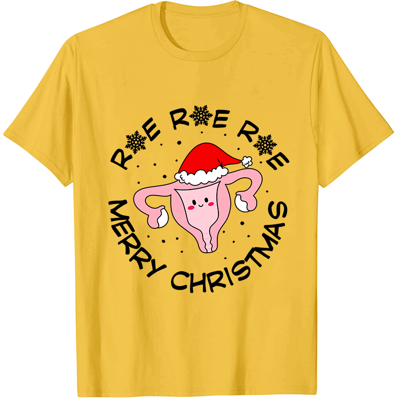Roe Roe Merry Christmas Nurse T-Shirt