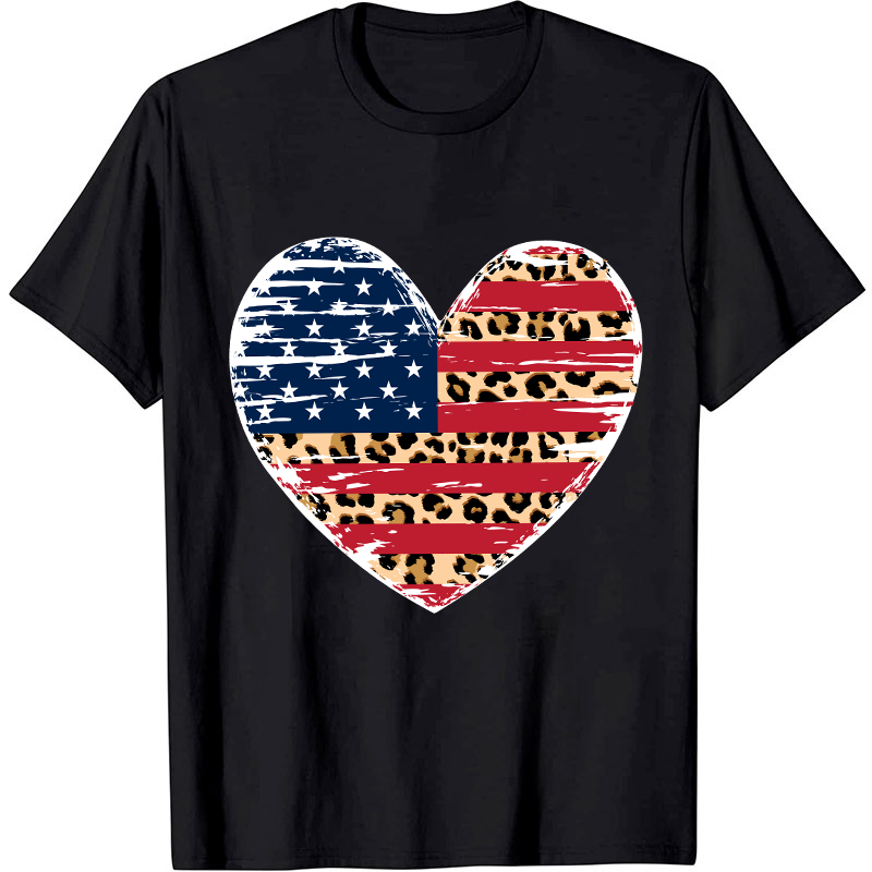 Independence Day Heart Flag Nurse T-Shirt