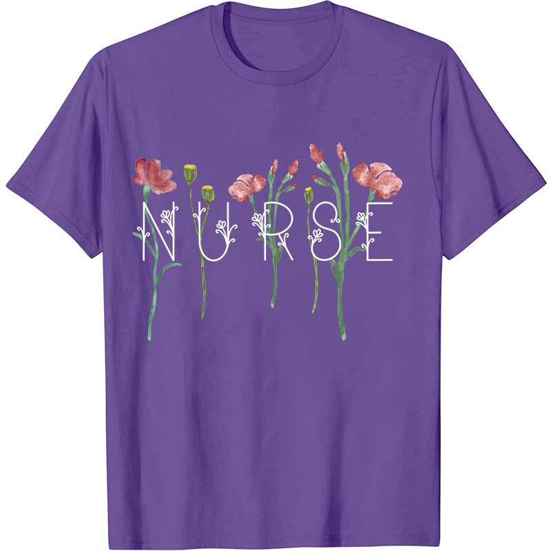 Wildflowers Nurse T-Shirt