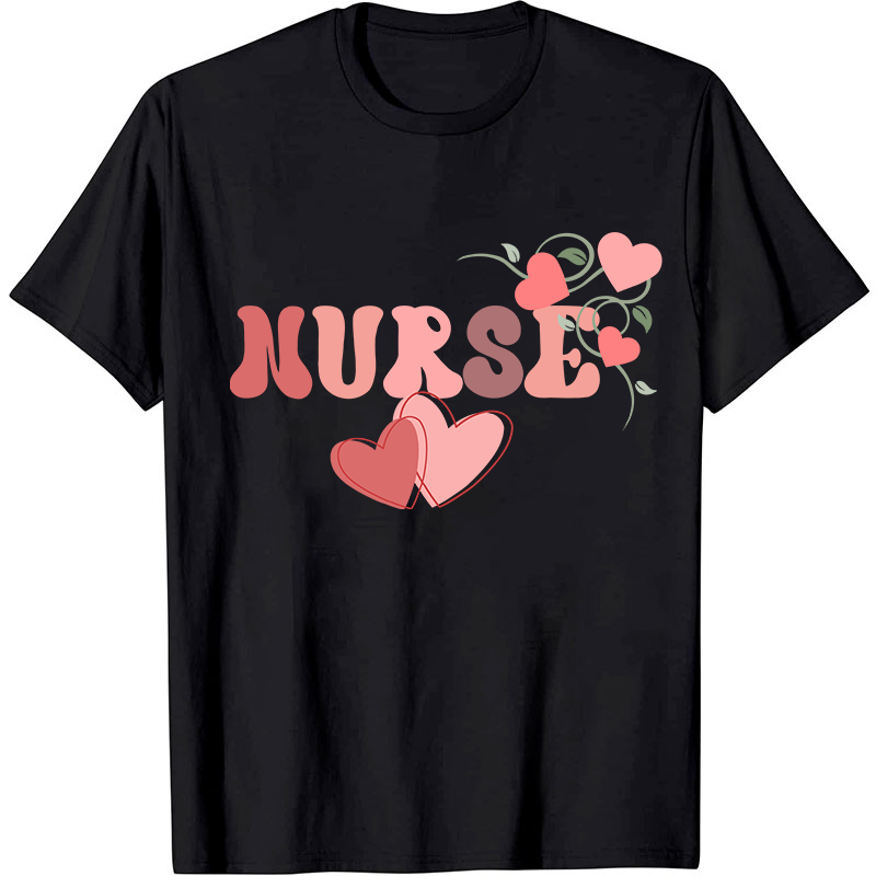 Nurse Heart Valentine Nurse T-Shirt