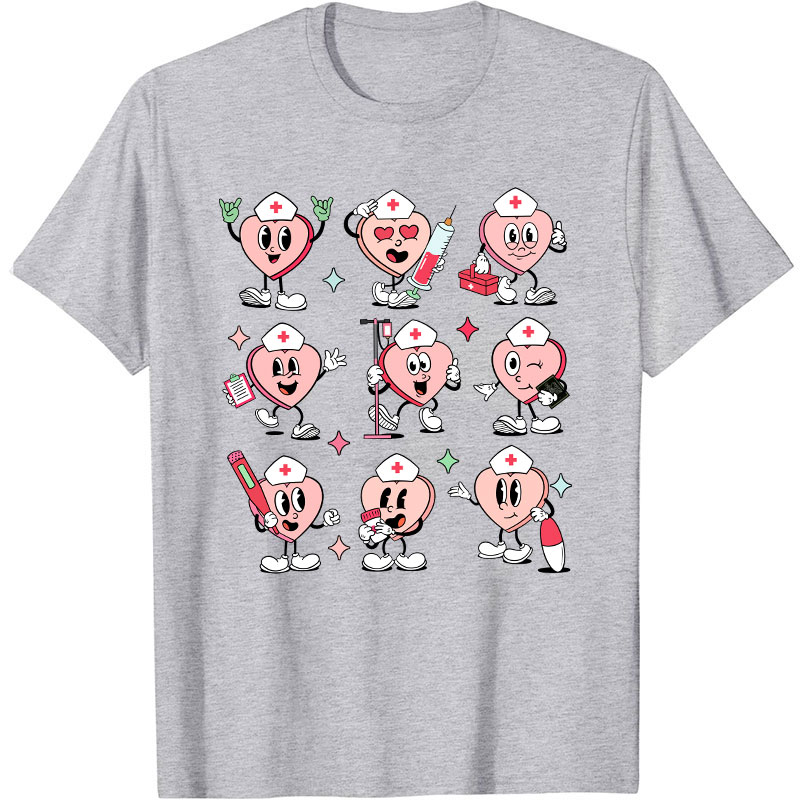 Nurse Conversation Hearts Nurse T-Shirt