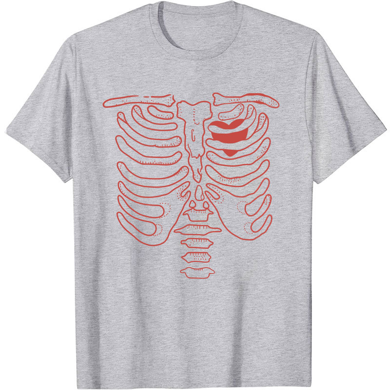 Skeleton Heart Nurse T-Shirt