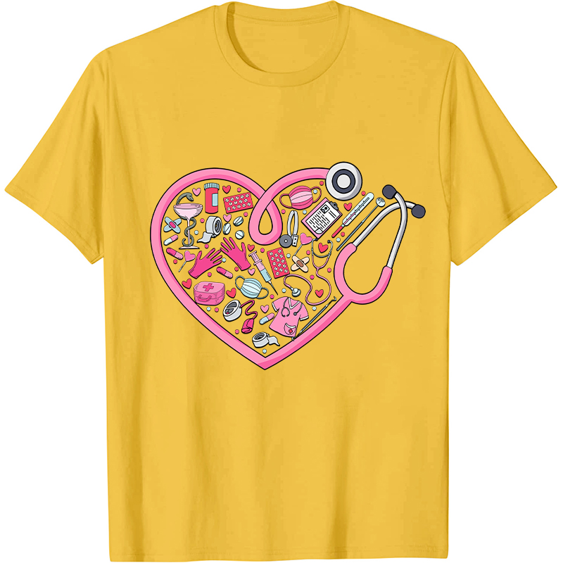 Heart Nurse Valentine's Day Nurse T-Shirt