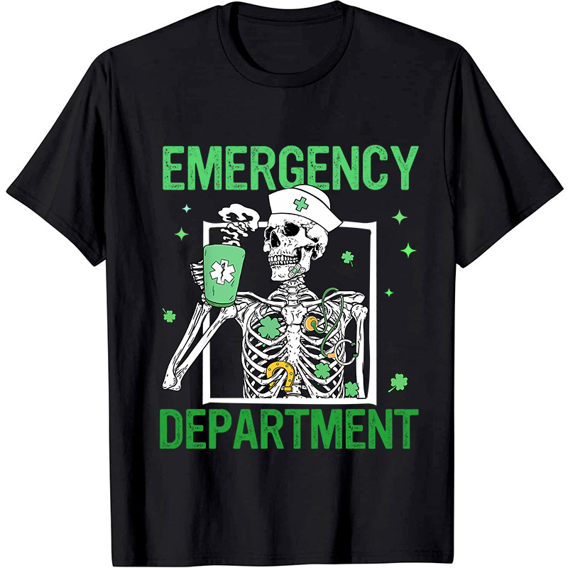 Emergency Department St Patricks Day Nurse T-Shirt