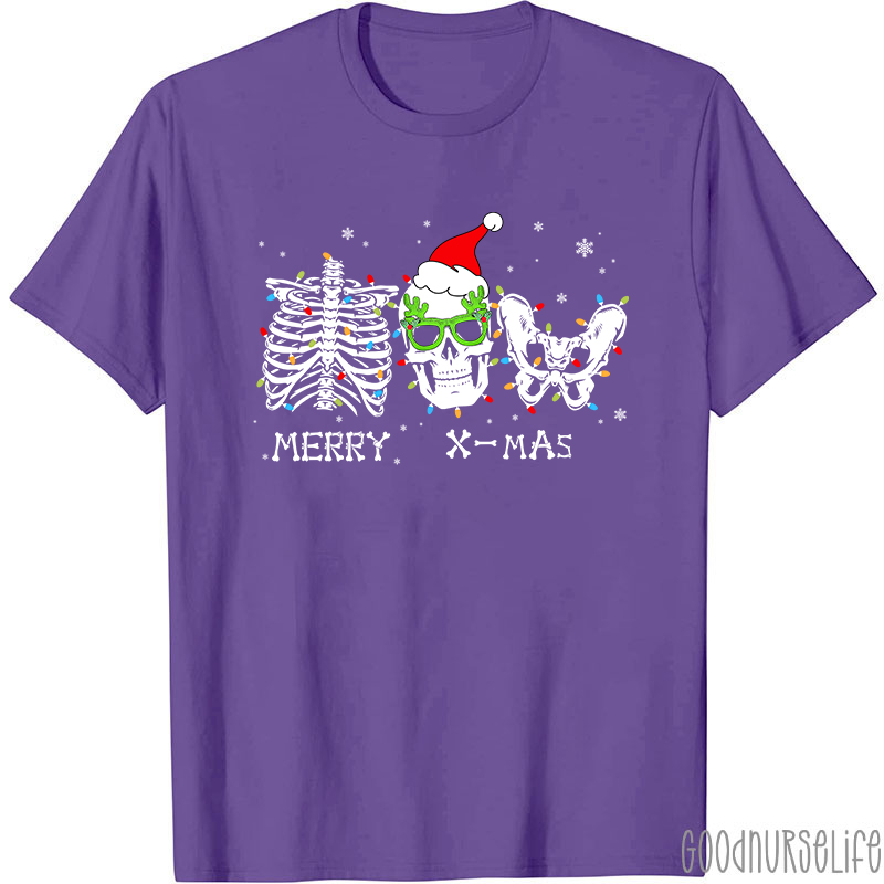 Merry X-mas Christmas Nurse T-shirt