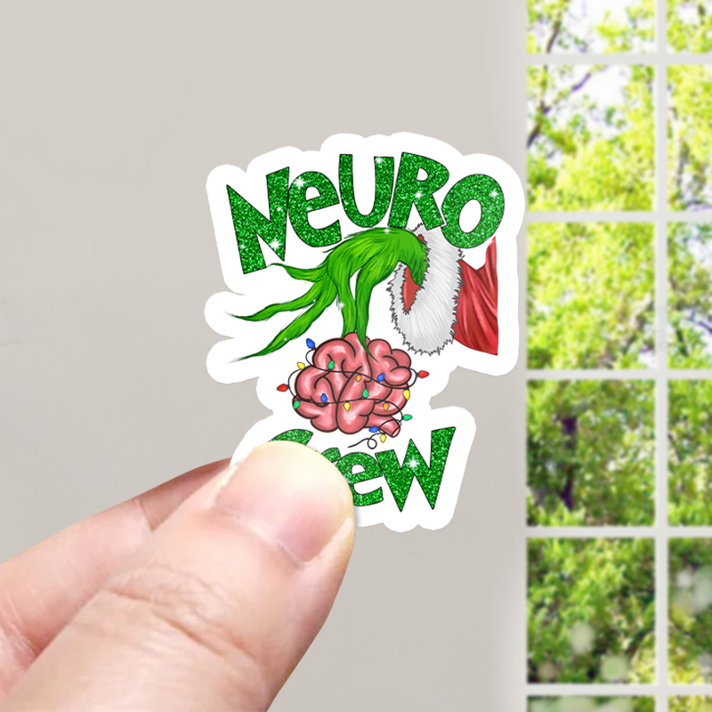 Christmas Neuro Crew  Stickers