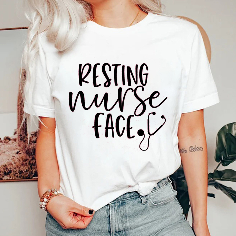 Resting Nurse Face Nurse T-Shirt
