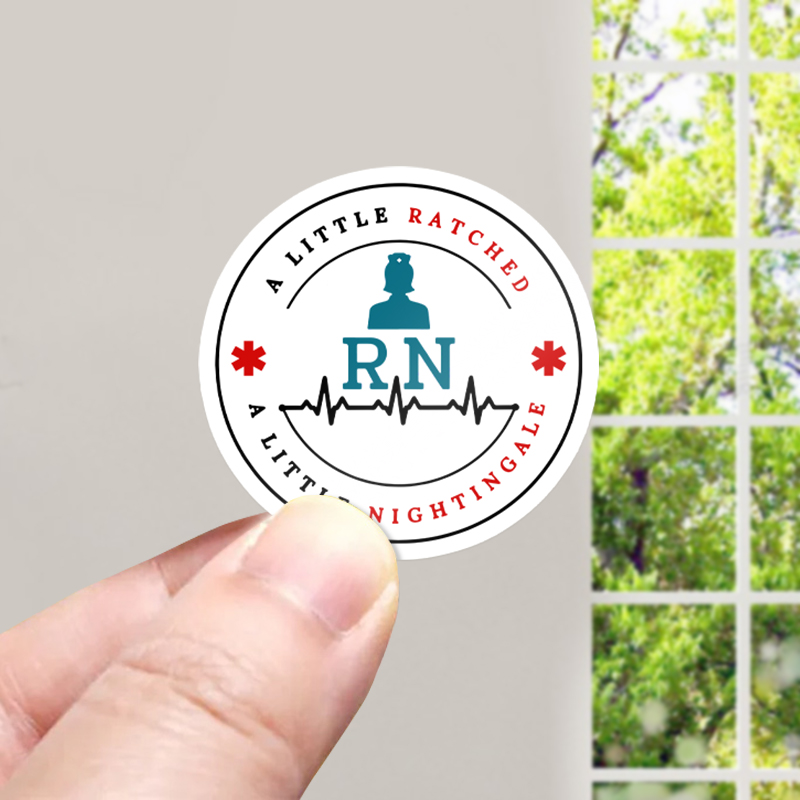 RN Ratched & Nightingale Nurse Stickers
