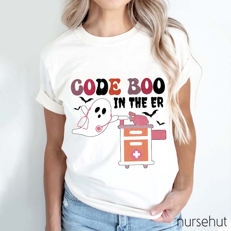 Code Boo In The ER Nurse T-Shirt