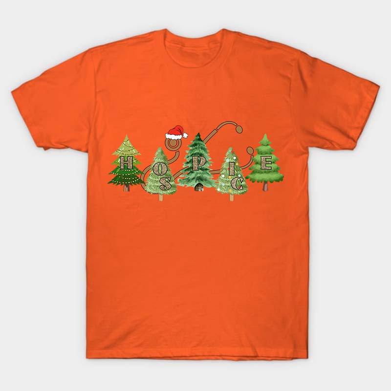 Hospice Christmas Tree Nurse T-Shirt