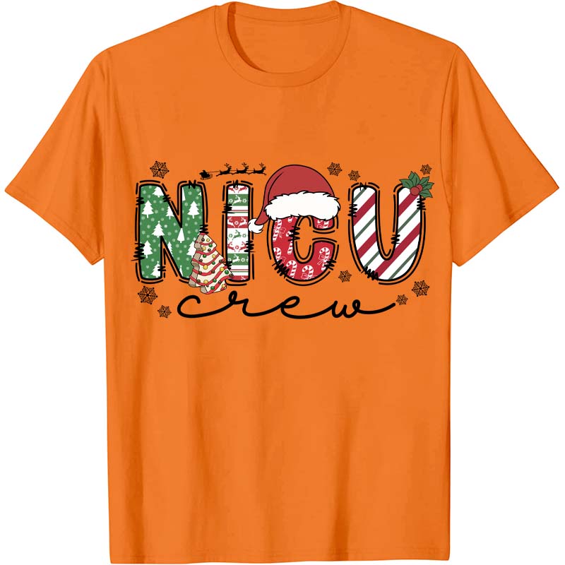 Personalized Christmas Crew Nurse T-Shirt