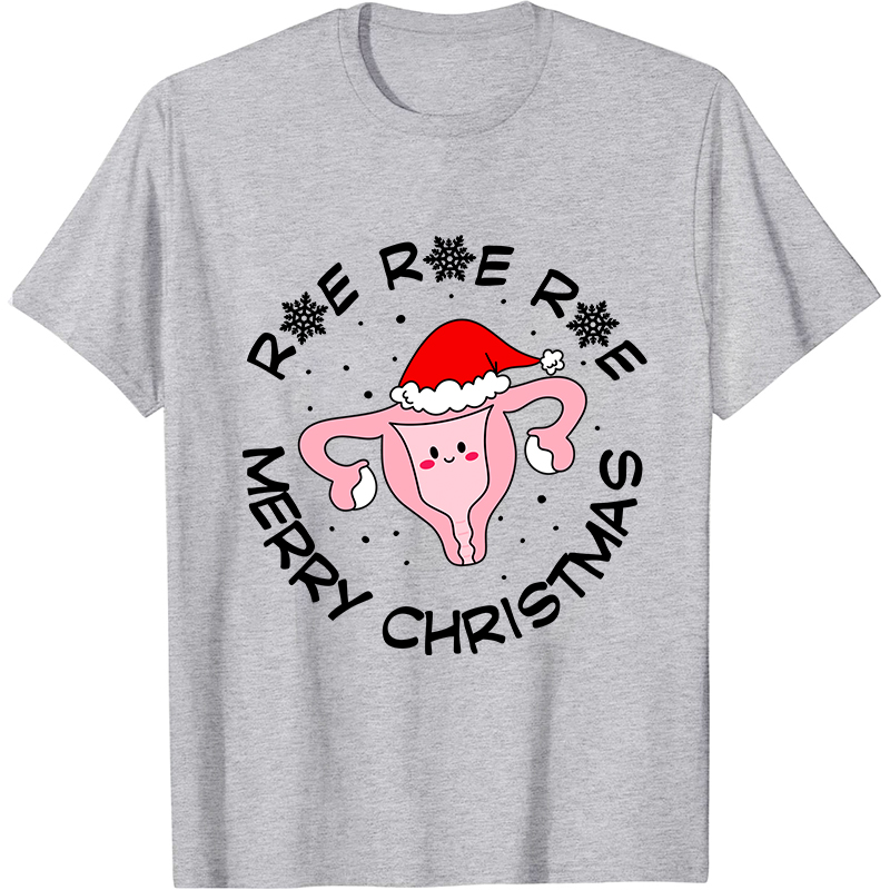 Roe Roe Merry Christmas Nurse T-Shirt