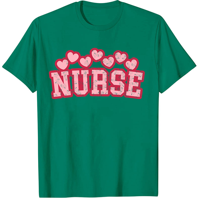Pink Heart Nurse T-Shirt
