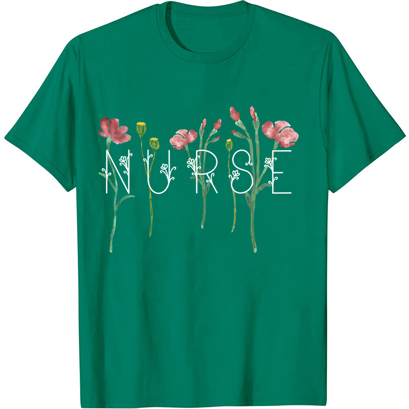 Wildflowers Nurse T-Shirt